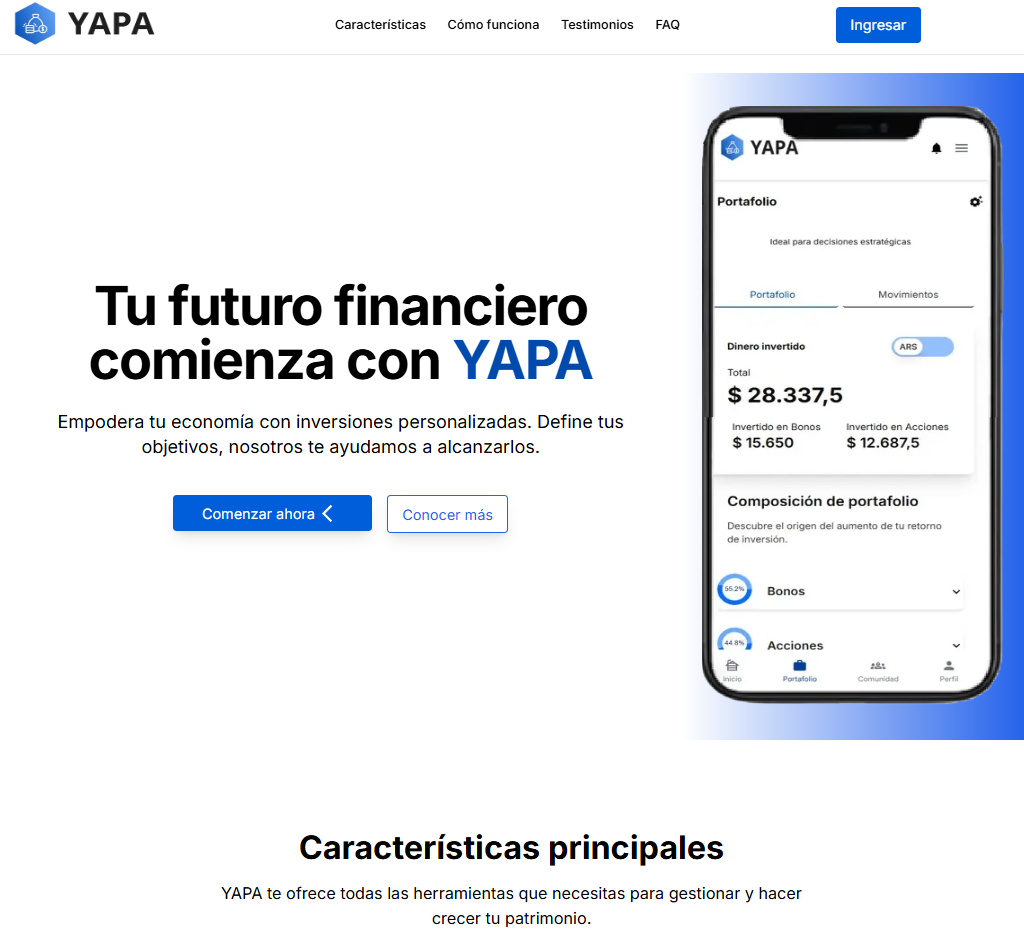YAPA - Fintech App (Mobile-Only) 🥈 2nd Place Winner